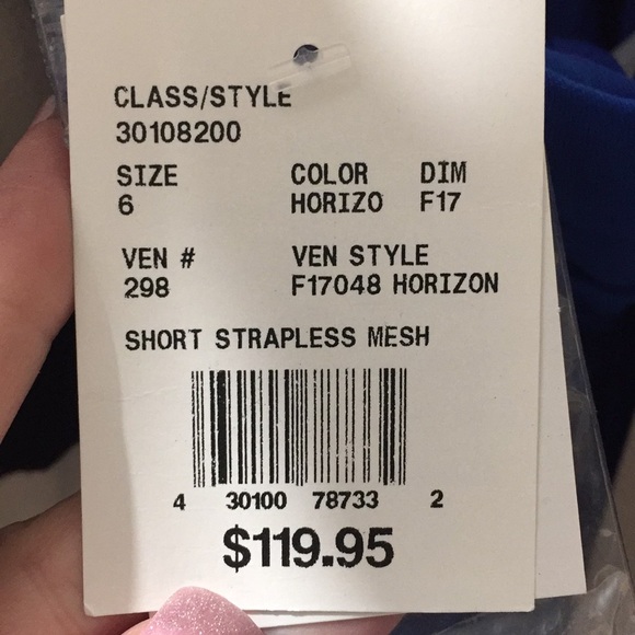 David’s bridal strapless brides maid dress - Picture 3 of 3